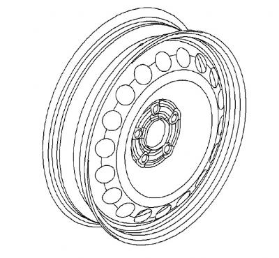 Janta dimensiuni reduse 4J X 16 Opel Astra J benzina originala GM
